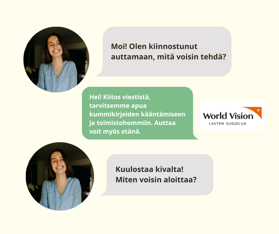 Löydä uusia vapaaehtoisia Commu -sovelluksesta, kokemuksia Commusta commuapp.fi