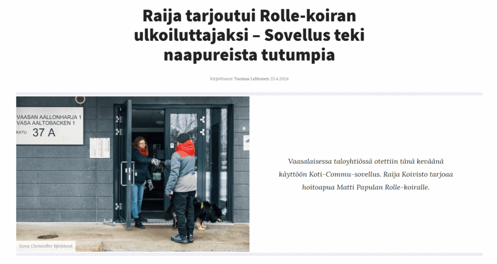 Lue Raijan kokemus KotiCommusta